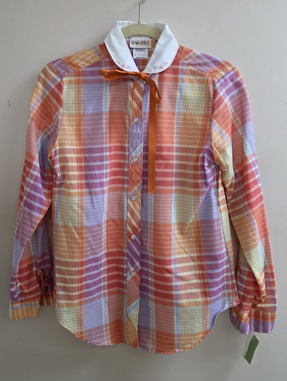 Vintage Oak Hill Button Up Top Sz 8